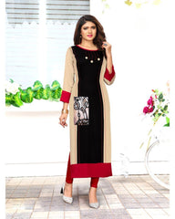 Pleasing Rayon 14KG Straight Kurti