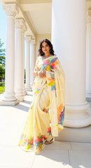 BEAUTIFUL DIGITAL PRINTED COTTON SAREE