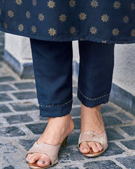 SKYLEE Women Floral Print Straight Kurta Set with Pants & Dupatta | Cotton Blend Ethnic Wear for Women Malaysia | Indian Pakistani Suit Dress