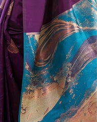 SATRANI Women Butterfly Woven Silk Saree | Premium Designer Silk Saree with Blouse Piece | Traditional Indian Saree for Wedding & Party Wear Malaysia