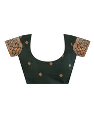 SATRANI Women’s Woven Silk Saree with Contrast Border | Traditional Indian Saree with Blouse Piece | Wedding, Party & Festive Wear Saree Malaysia Online