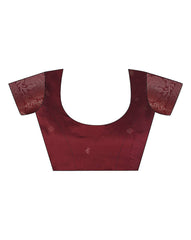 SATRANI Women’s Floral Silk Blend Saree with Contrast Border | Wedding Saree | Party Wear Saree | Traditional Indian Saree Online Malaysia