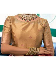 SATRANI Women Printed Silk Blend Saree with Contrast Border | Designer Indian Saree | Party Wear | Wedding Saree Malaysia | Bollywood Ethnic Wear