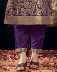 SKYLEE Women’s Silk Blend Woven Straight Kurta Suit Set with Dupatta | Indian Ethnic Wear Kurti Pant Set | Party Wear Kurta Set for Women Malaysia