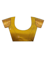 Trendy Banarasi Litchi Silk Saree for Women | Jacquard Gold Zari Woven Traditional Indian Saree with Running Blouse | Wedding, Party & Festive Wear