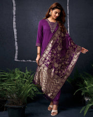 SKYLEE Women’s Embellished & Embroidery Kurta Set with Organza Dupatta | Cotton Blend Straight Kurta Pant Set | Elegant Ethnic Wear for Casual & Festive Outfits Malaysia