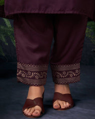 SKYLEE Women’s Embellished & Embroidery Kurta Set with Organza Dupatta | Cotton Blend Straight Kurta Pant Set | Elegant Ethnic Wear for Casual & Festive Outfits Malaysia