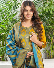 SKYLEE Women Silk Blend Self-Design Kurta Set with Pant & Dupatta | Elegant Ethnic Wear for Wedding, Party & Festive | Calf Length Salwar Suit