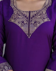 SKYLEE Women’s Woven Cotton Blend Kurta Set with Dupatta | Stylish Kurti Pant Set for Women | Casual & Festive Ethnic Wear Malaysia