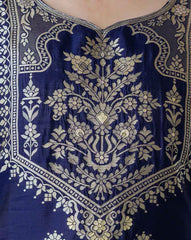 SVARAA Women Silk Blend Kurta Set | Elegant Ethnic Wear for Women | Party Wear Kurti with Pant & Dupatta | Indian Traditional Dress Malaysia