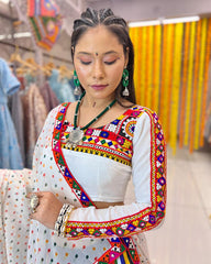 Multicolor muslin readymade Navratri chaniya choli