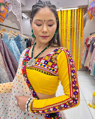 Multicolor muslin readymade Navratri chaniya choli