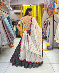 Multicolor rayon readymade navratri chaniya choli