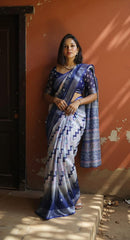 Digital Printed Cotton Saree with Blouse | Lightweight Daily & Party Wear Saree | Ready to Ship – Malaysia