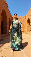 BEAUTIFUL DIGITAL PRINTED COTTON SAREE