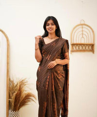 THIS GORGEOUS SILK SAREE MAKES IT EXTREMELY STUNNING WEAVES
