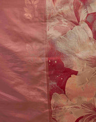 Banarasi Silk Saree for Women – Dark Peach & Maroon | Traditional Indian Saree | Partywear, Wedding & Festival Saree with Blouse Piece | Buy Saree Online Malaysia