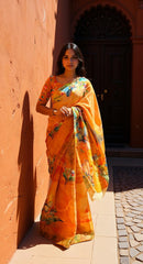 BEAUTIFUL DIGITAL PRINTED COTTON SAREE