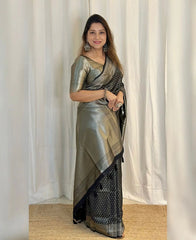 Ethnic Motifs Zari Banarasi Saree