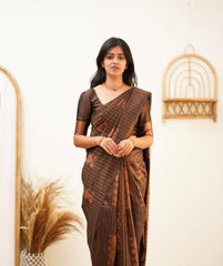 THIS GORGEOUS SILK SAREE MAKES IT EXTREMELY STUNNING WEAVES