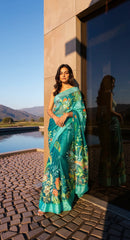 BEAUTIFUL DIGITAL PRINTED COTTON SAREE