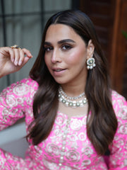 Gulbahar Hand-Embroidered Pink Festive Wear