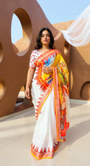 BEAUTIFUL DIGITAL PRINTED COTTON SAREE