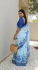 DIGITAL PRINTED COTTON SAREE