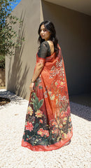 BEAUTIFUL DIGITAL PRINTED COTTON SAREE