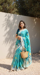 RAMA DIGITAL PRINTED COTTON SAREE