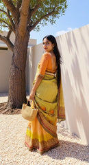 BEAUTIFUL DIGITAL PRINTED COTTON SAREE