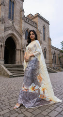 BEAUTIFUL DIGITAL PRINTED COTTON SAREE