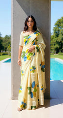BEAUTIFUL DIGITAL PRINTED COTTON SAREE