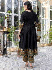 SHAILY Women’s Ethnic Motif Woven Silk Blend Kurta Set with Pants & Dupatta | Indian Traditional Outfit | Festive & Party Wear Kurti Malaysia