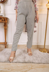 Floral Printed White Cotton Blend Straight Kurta with Trouser & Dupatta | Women’s Ethnic 3-Piece Set Malaysia | Festive & Casual Wear