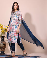 multicolour printed kurta