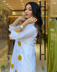 PURE COTTON CASUAL WEAR BLOCK PRINTED KURTI WITH PANT