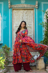 (Om-VoGue) floral pazzo kurti set