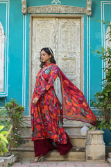 (Om-VoGue) floral pazzo kurti set