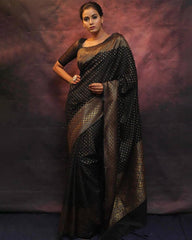 Trending colors of weaving silk saree