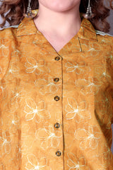 Classic Sensational Women’s Tops & Tunics – Printed Cotton Blend Short Sleeve Top | Stylish Casual Wear Malaysia 2025