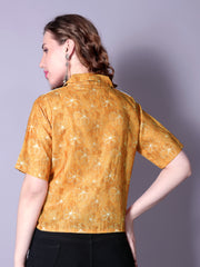 Classic Sensational Women’s Tops & Tunics – Printed Cotton Blend Short Sleeve Top | Stylish Casual Wear Malaysia 2025