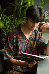 Men’s Fancy Printed Cuban Collar Shirt for Men | Stylish Rayon Casual Partywear Shirt