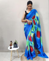 Soft Georgette one Minute digital print sarees