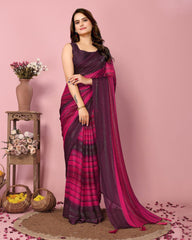 Soft Nylon georgette 1 Minute Ready to wear Saree