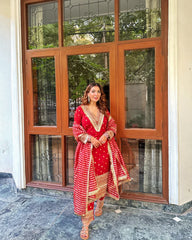 Shubh shree lal kurta set