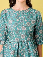 CHOLKI Beautiful Cotton Top for Women – Stylish Printed Short Sleeve Tunic | Casual & Daily Wear Cotton Tops Malaysia 2025