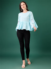 C05 Classy Graceful Women’s Tops & Tunics – Solid Cotton Blend | Elegant 3/4 Sleeve Casual & Office Wear Malaysia 2025