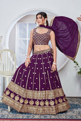 New Purple Wedding Lehenga Choli collection