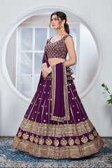 New Purple Wedding Lehenga Choli collection